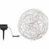 lampe solaire Globo LED Argenté, 30 lumières