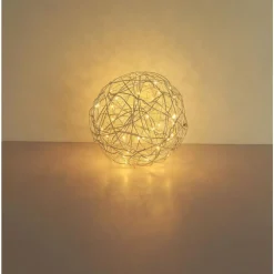 lampe solaire Globo LED Argenté, 30 lumières