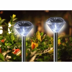 lampe solaire Globo LED Acier inoxydable, 1 lumière