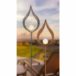 lampe solaire Globo LED Argenté, 1 lumière