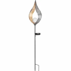 lampe solaire Globo LED Argenté, 1 lumière