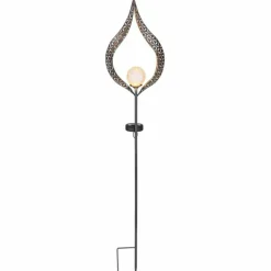 lampe solaire Globo LED Argenté, 1 lumière