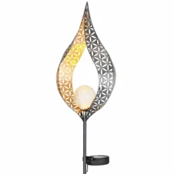 lampe solaire Globo LED Argenté, 1 lumière