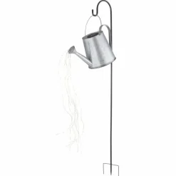 lampe solaire Globo LED Argenté, 80 lumières