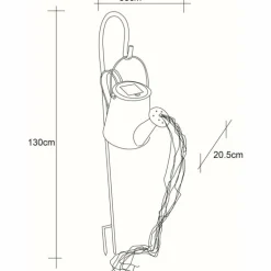 lampe solaire Globo LED Argenté, 80 lumières