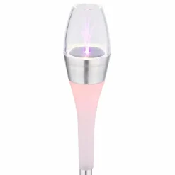 lampe solaire Globo LED Acier inoxydable, 2 lumières, Changeur de couleurs