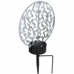 lampe solaire Globo LED Argenté, 2 lumières