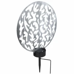 lampe solaire Globo LED Argenté, 2 lumières