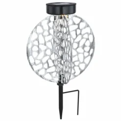 lampe solaire Globo LED Argenté, 1 lumière