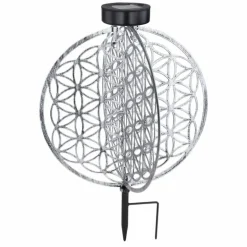 lampe solaire Globo LED Argenté, 1 lumière