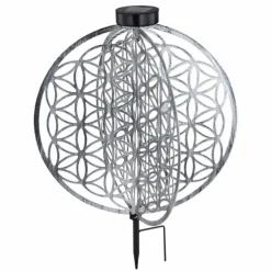 lampe solaire Globo LED Argenté, 1 lumière