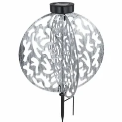 lampe solaire Globo LED Argenté, 1 lumière