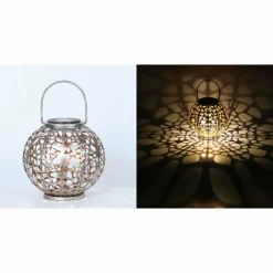 lampe solaire Globo LED Argenté, 1 lumière