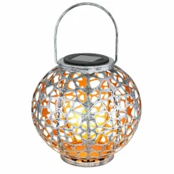 lampe solaire Globo LED Argenté, 1 lumière