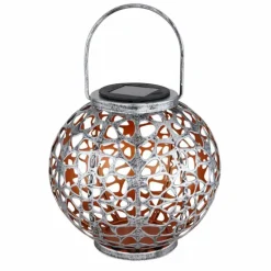lampe solaire Globo LED Argenté, 1 lumière