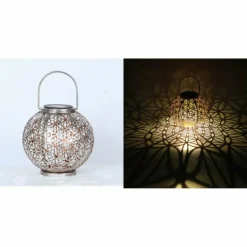 lampe solaire Globo LED Argenté, 1 lumière