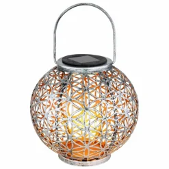 lampe solaire Globo LED Argenté, 1 lumière
