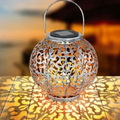 lampe solaire Globo LED Argenté, 1 lumière