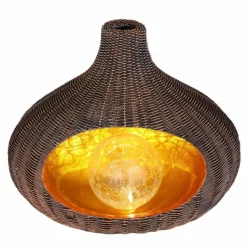 lampe solaire Globo LED Brun, 1 lumière