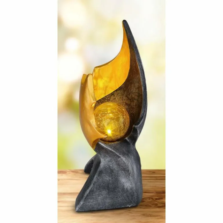 lampe solaire Globo LED Brun, 1 lumière