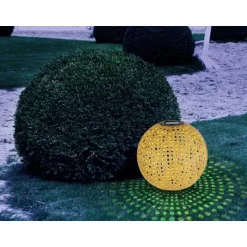 lampe solaire Globo LED Brun, 1 lumière