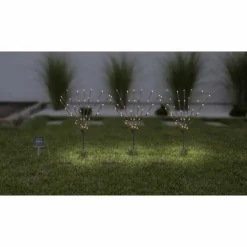 lampe solaire Globo LED Brun, 120 lumières