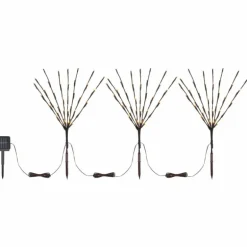 lampe solaire Globo LED Brun, 120 lumières