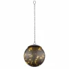 lampe solaire Globo LED Fumée, Noir, 20 lumières