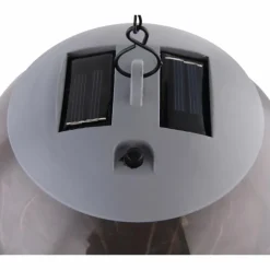 lampe solaire Globo LED Fumée, Noir, 20 lumières