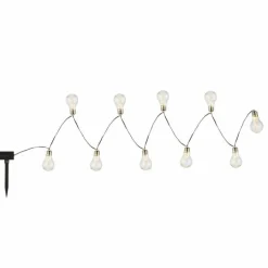 Lampe solaire Globo LED Gris, Argenté, 10 lumières