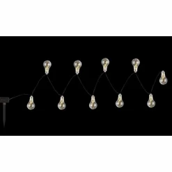 Lampe solaire Globo LED Gris, Argenté, 10 lumières