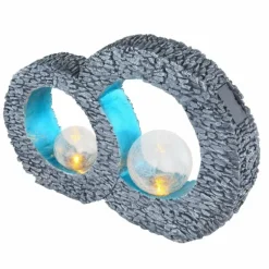 lampe solaire Globo LED Gris, 2 lumières