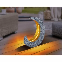 lampe solaire Globo LED Gris, 25 lumières