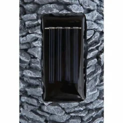 lampe solaire Globo LED Gris, 25 lumières