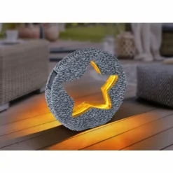 lampe solaire Globo LED Gris, 48 lumières