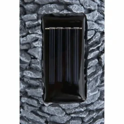 lampe solaire Globo LED Gris, 28 lumières