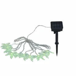 Lampe solaire Globo LED Noir, 10 lumières, Changeur de couleurs