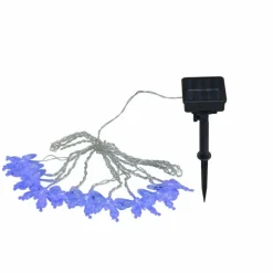 Lampe solaire Globo LED Noir, 10 lumières, Changeur de couleurs