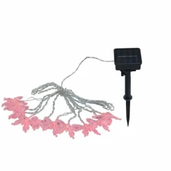 Lampe solaire Globo LED Noir, 10 lumières, Changeur de couleurs