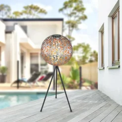 lampe solaire Globo LED Noir, 1 lumière