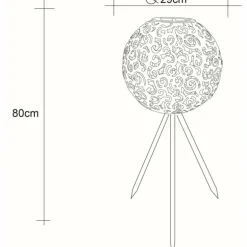 lampe solaire Globo LED Noir, 1 lumière