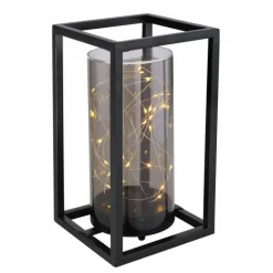 lampe solaire Globo LED Noir, 30 lumières