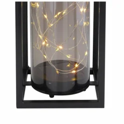 lampe solaire Globo LED Noir, 30 lumières