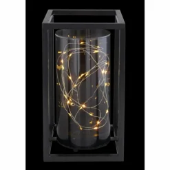 lampe solaire Globo LED Noir, 30 lumières