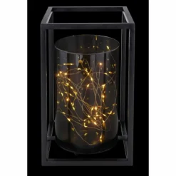 lampe solaire Globo LED Noir, 40 lumières