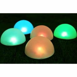 lampe solaire Globo LED Noir, 5 lumières, Changeur de couleurs