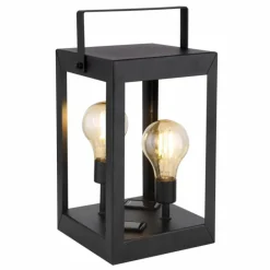 lampe solaire Globo LED Noir, 2 lumières