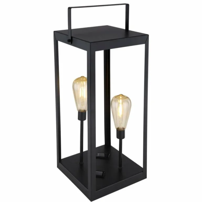 lampe solaire Globo LED Noir, 2 lumières