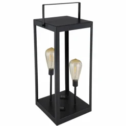 lampe solaire Globo LED Noir, 2 lumières