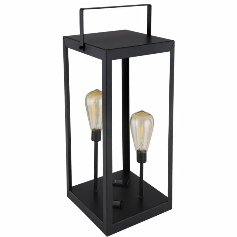 lampe solaire Globo LED Noir, 2 lumières